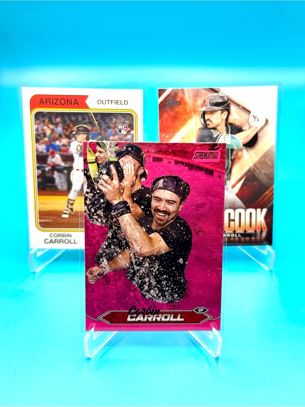 🔥Corbin Carroll Lot! 🔥Pink Stadium Club Parallel + Let Him Cook + Rookie! 🤩